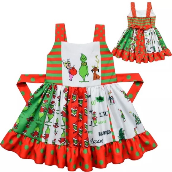 Other - Christmas Grinch Cute Twirl Dress